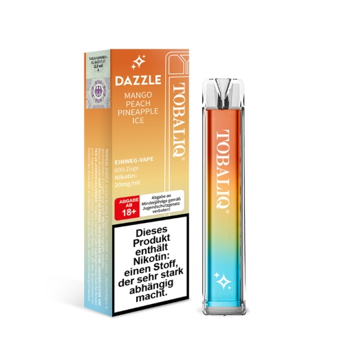 TobaliQ Dazzle Einweg E-Zigarette Mango Pineapple Peach Ice 20mg