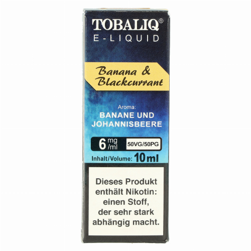 Tobaliq E-Liquid Banana & Blackcurrant 10ml 6mg