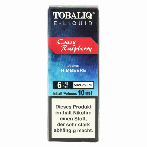 Tobaliq E-Liquid Crazy Raspberry 10ml 6mg