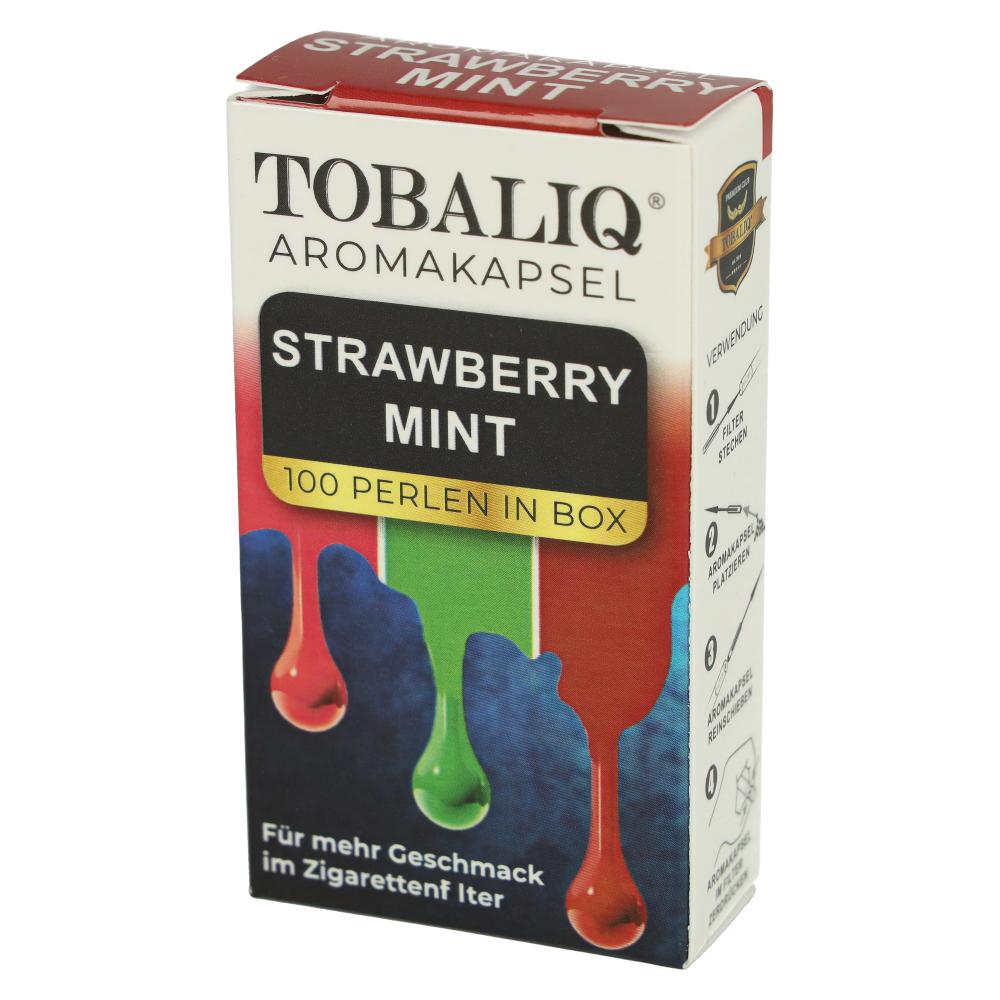 Tobaliq Strawberry Mint Aromakapseln 1x100 Stück mit Stick