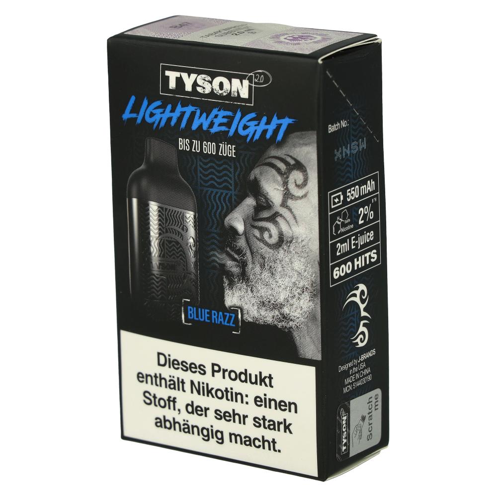 Tyson 2.0 Lightweight Blue Razz 20mg Einweg E-Zigarette