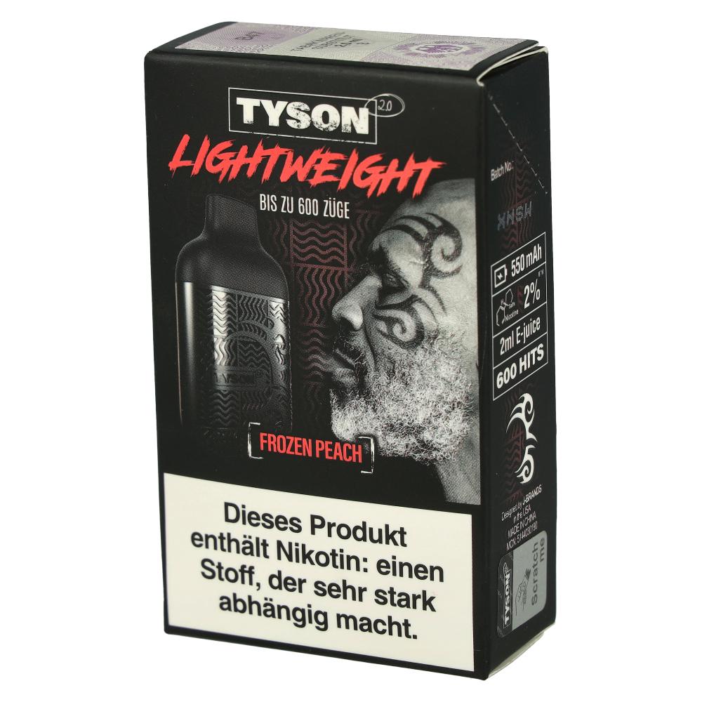 Tyson 2.0 Lightweight Frozen Peach 20mg Einweg E-Zigarette