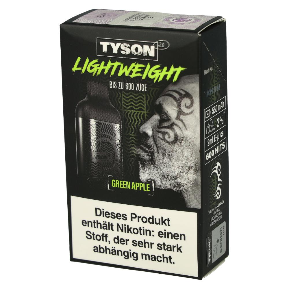 Tyson 2.0 Lightweight Green Apple 20mg Einweg E-Zigarette