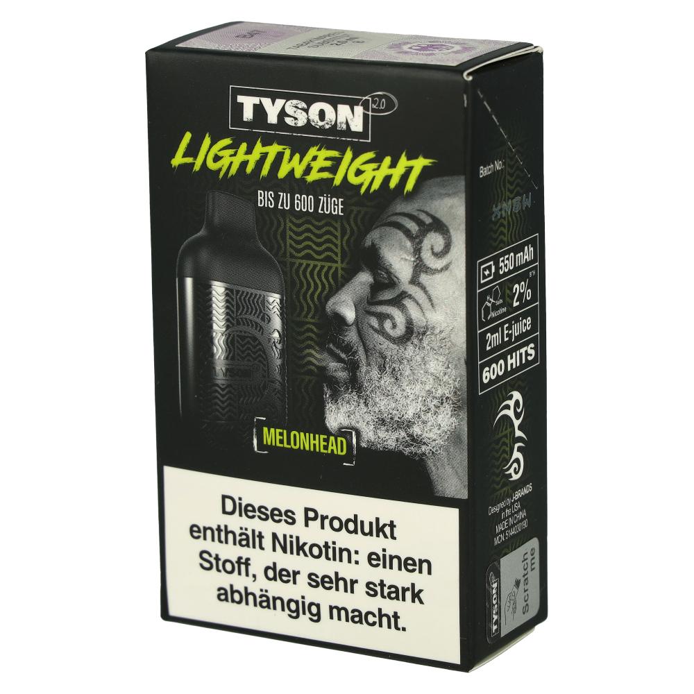 Tyson 2.0 Lightweight Melonhead 20mg Einweg E-Zigarette