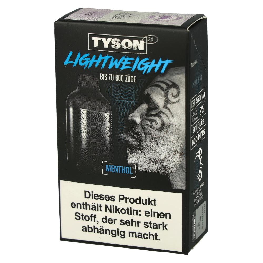 Tyson 2.0 Lightweight Menthol 20mg Einweg E-Zigarette