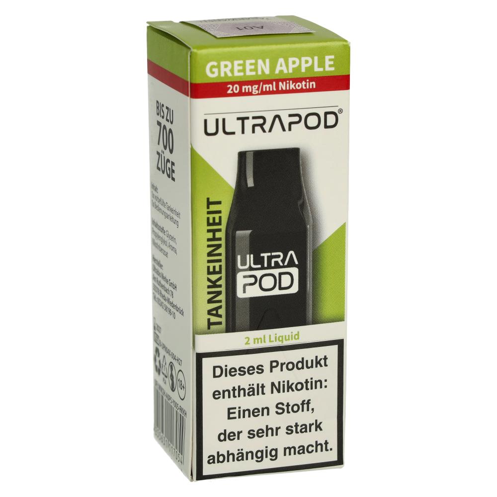 UltraBio Ultrapod Green Apple 1x2ml 20mg