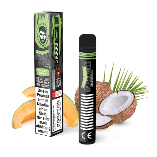 Undercover Vapes 600 Coconut Melon Einweg E-Shisha 20mg Nikotin