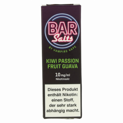Vampire Vape Bar Salts Kiwi Passion Fruit Guava Nikotinsalz Liquid 10mg