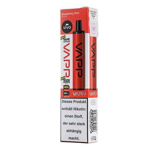 Vivo Vapp Strawberry Kiwi Einweg E-Zigarette 20mg