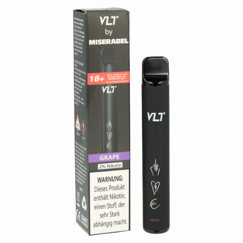 VLT by Miserabel 800 Einweg E-Zigarette 20mg Grape