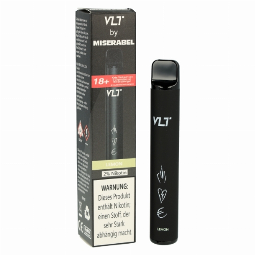VLT by Miserabel 800 Einweg E-Zigarette 20mg Lemon