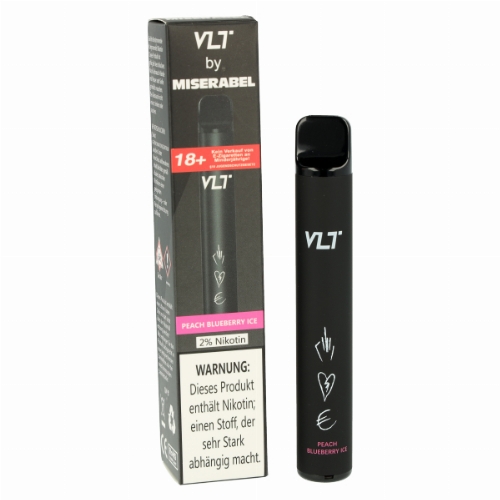 VLT by Miserabel 800 Einweg E-Zigarette 20mg Peach Blueberry Ice