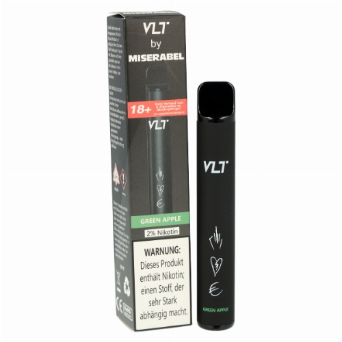 VLT by Miserabel 800 Einweg E-Zigarette 20mg Green Apple