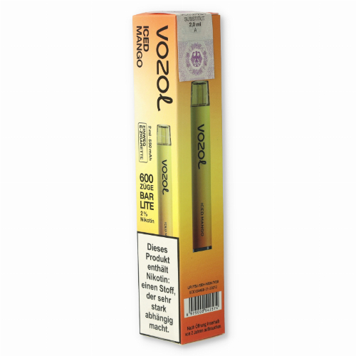 Vozol Bar Lite Iced Mango Einweg E-Zigarette 20mg