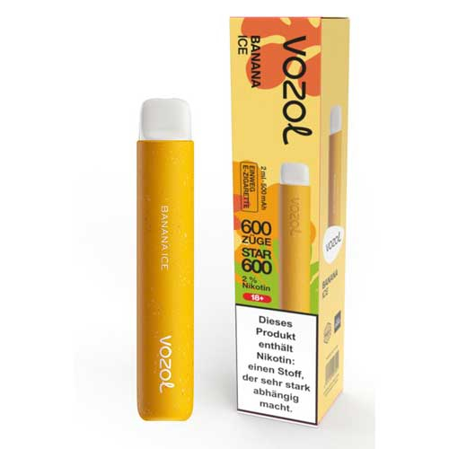 Vozol Star 600 Einweg E-Zigarette Banana Ice 20mg