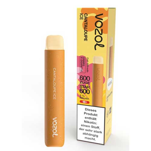 Vozol Star 600 Einweg E-Zigarette Cantaloupe Ice 20mg