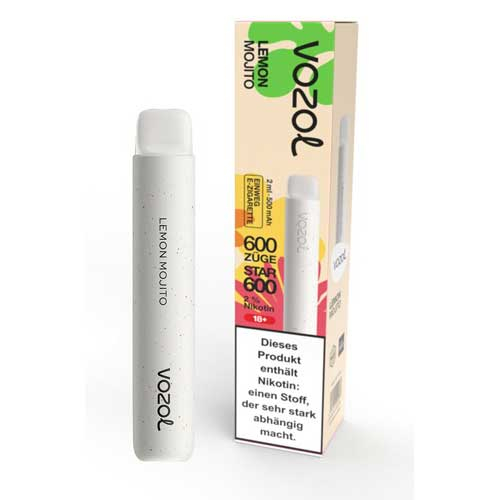 Vozol Star 600 Einweg E-Zigarette Lemon Mojito 20mg