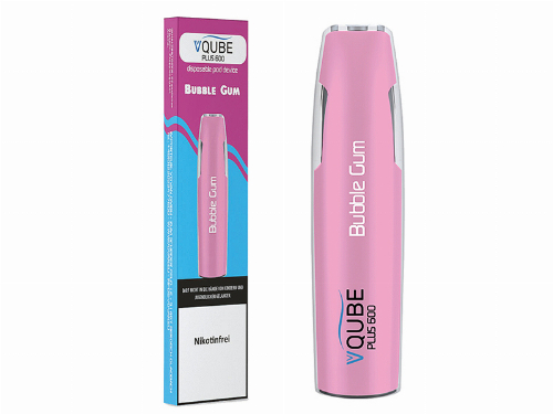 VQUBE Plus 500 E-Shisha Bubble Gum Aroma ohne Nikotin