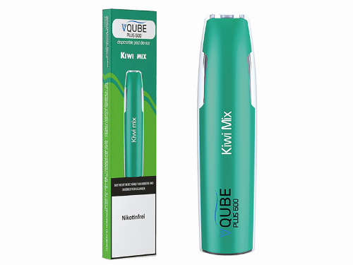 VQUBE Plus 600 Einweg E-Zigarette Kiwi Mix Aroma ohne Nikotin