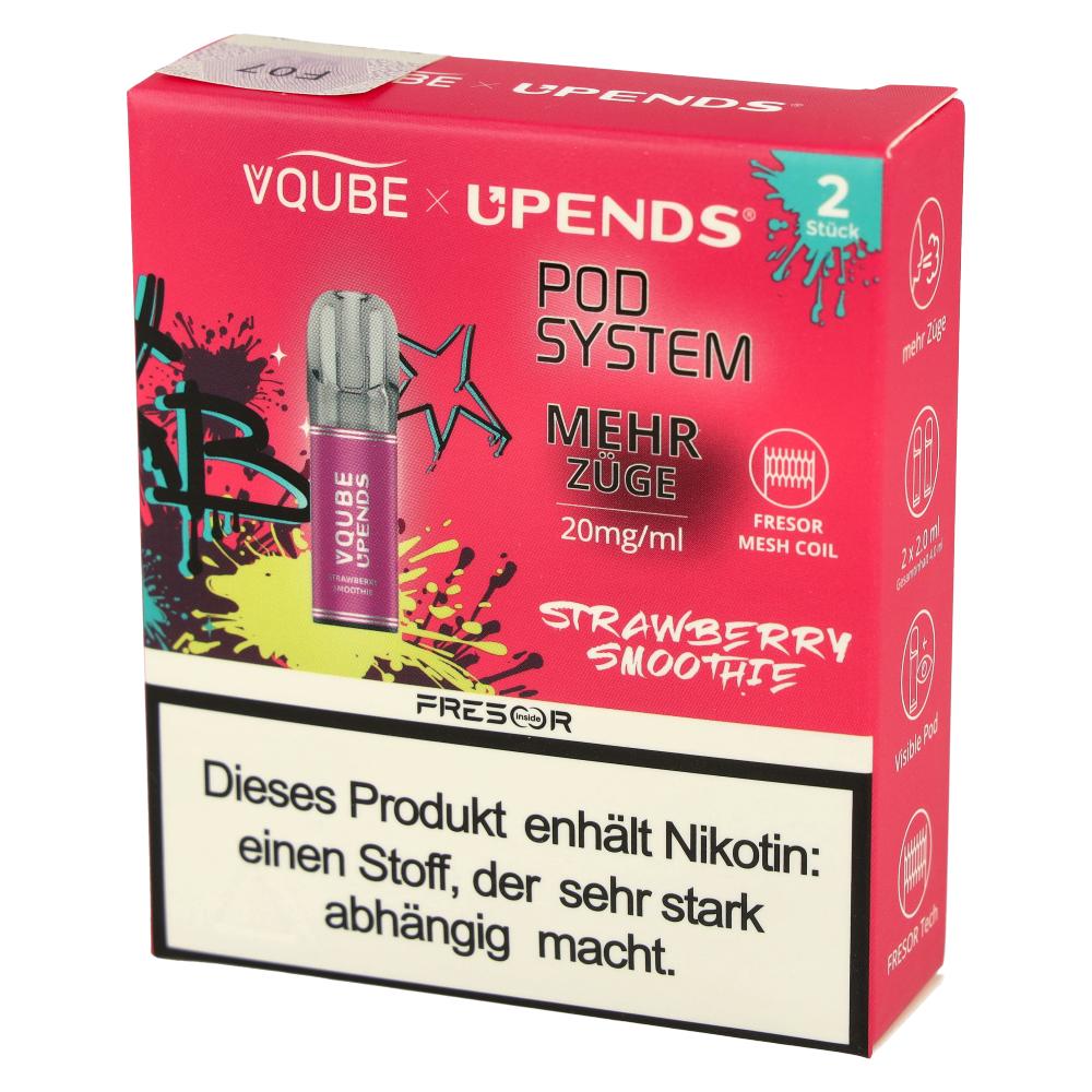 Vqube Upends Strawberry Smoothie Pods 2 x 2ml 20mg