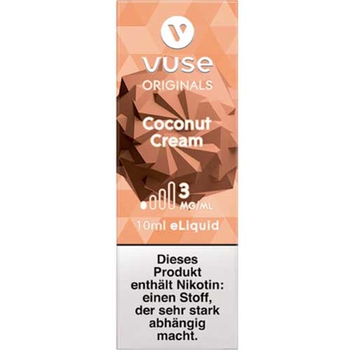 Vuse Bottle Coconut Cream 3mg 10ml Liquid
