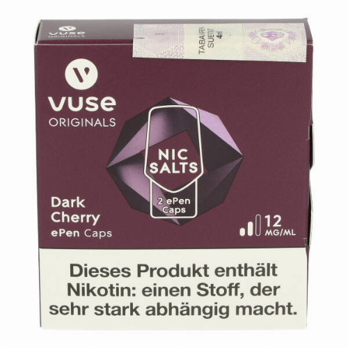 Vuse dark cherry ePen Caps Nic Salts 12mg Nikotin