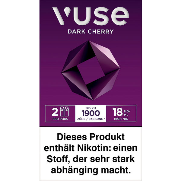 Vuse PRO Smart Caps Dark Cherry 2 Stück 18mg/ml