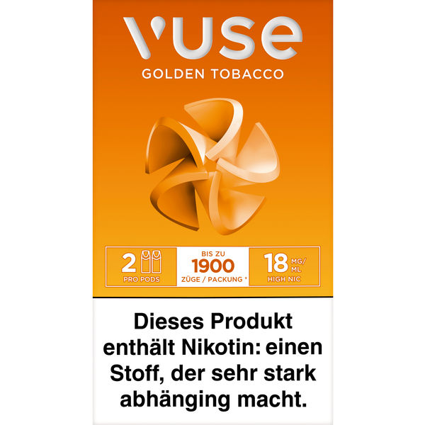 Vuse PRO Smart Caps Golden Tobacco 2 Stück je 18mg/ml