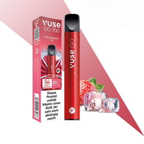 Vuse Go 700 Einweg E-Zigarette Strawberry Ice 20mg