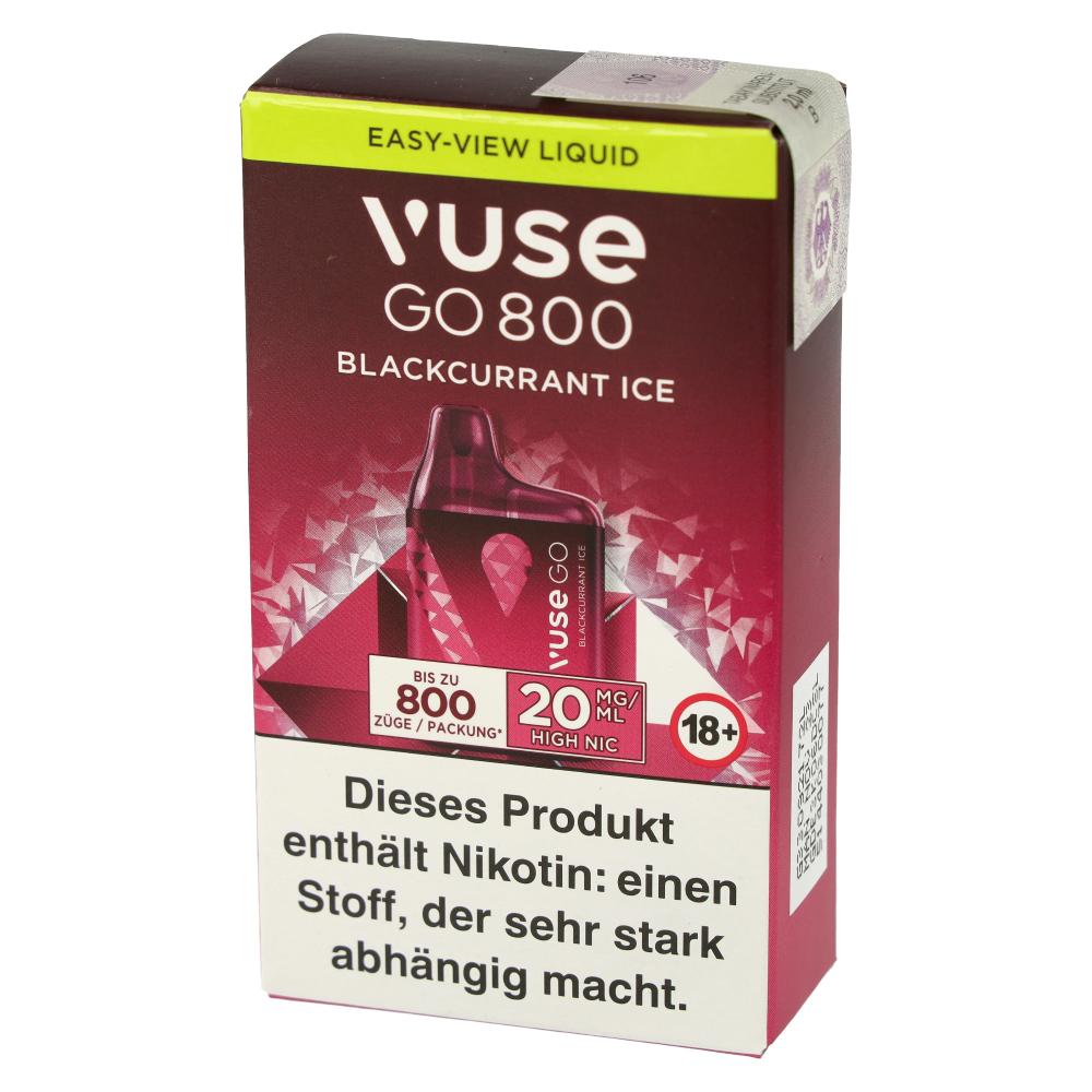 Vuse Go 800 Einweg E-Zigarette Blackcurrant Ice 20mg
