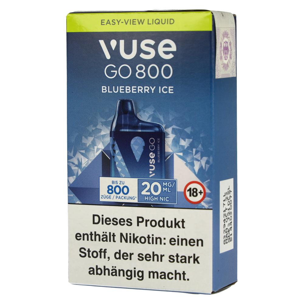 Vuse Go 800 Einweg E-Zigarette Blueberry Ice 20mg
