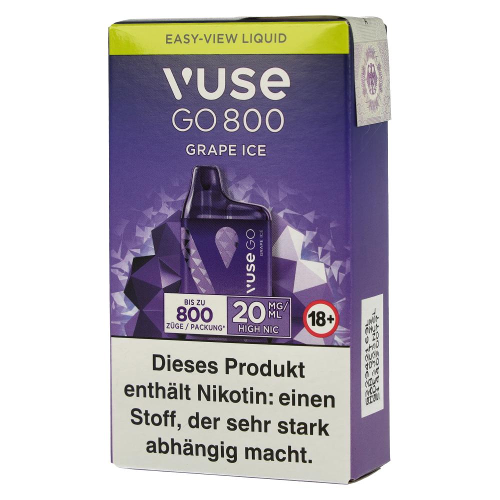 Vuse Go 800 Einweg E-Zigarette Grape Ice 20mg