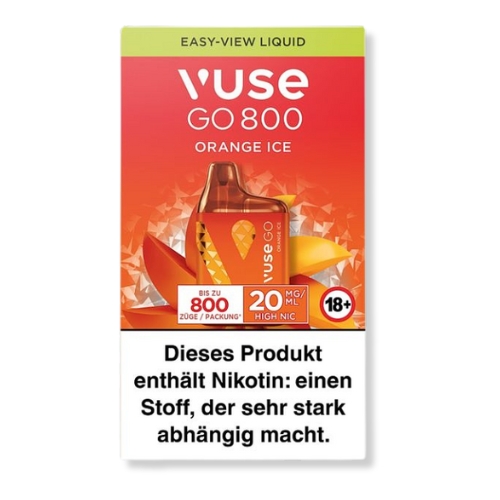 Vuse Go 800 Einweg E-Zigarette Orange Ice 20mg
