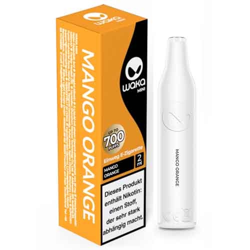 Waka Mini 700 Einweg E-Zigarette Mango Orange Aroma 18mg Nikotin