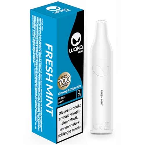 Waka Mini 700 Einweg E-Zigarette Fresh Mint Aroma 18mg Nikotin