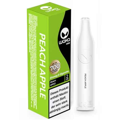 Waka Mini 700 Einweg E-Zigarette Peach Apple Aroma 18mg Nikotin