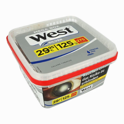 West Silver Tabak BOX 120g Volumentabak