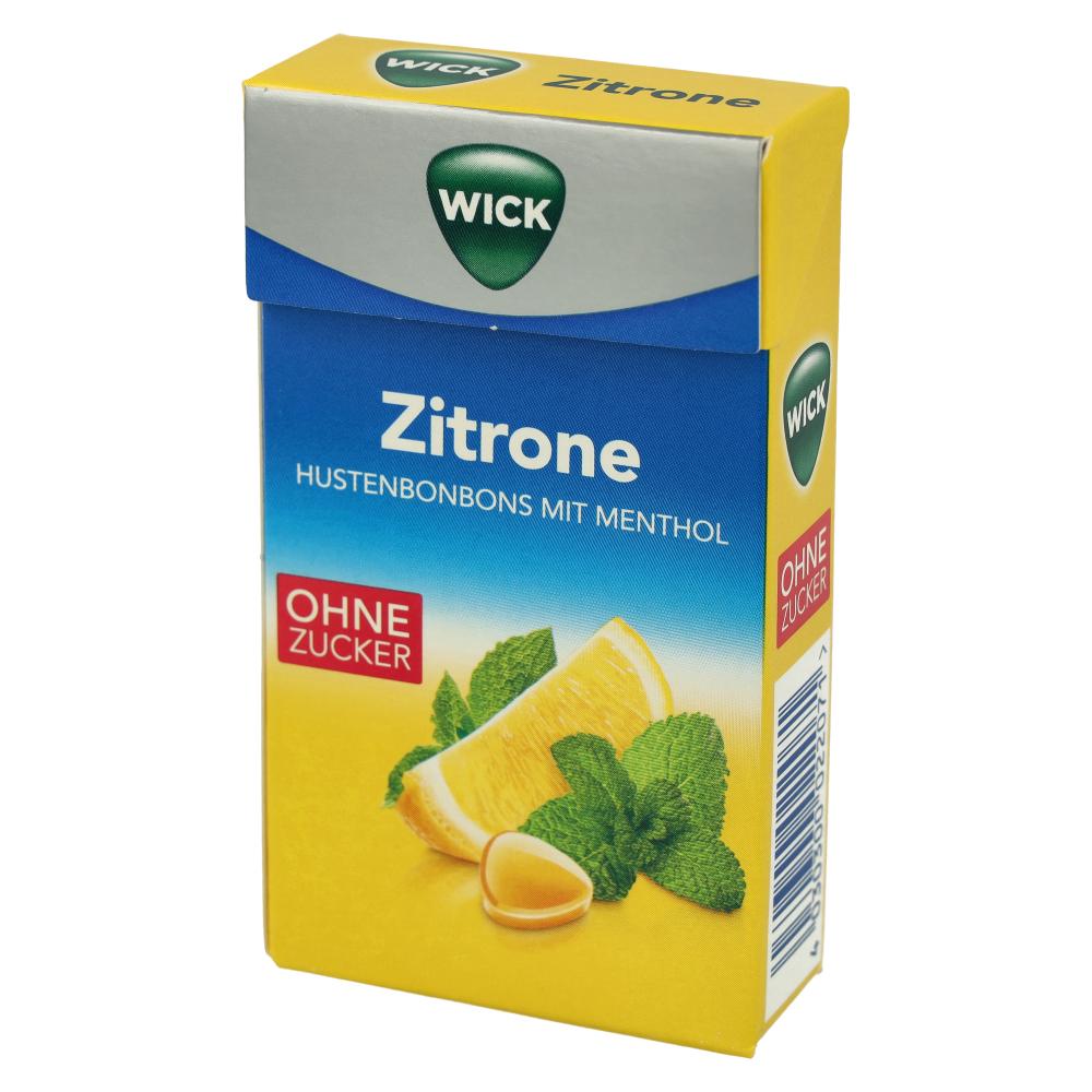 Wick Zitrone ohne Zucker 46g Box