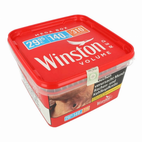 Winston Tabak Rot 125g Mega Box Volumentabak