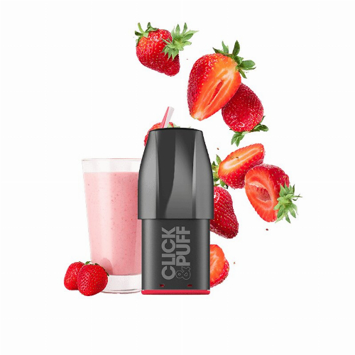X-BAR - CLICK&PUFF Pre-filled Pod Strawberry Milkshake 20mg Nikotinsalz