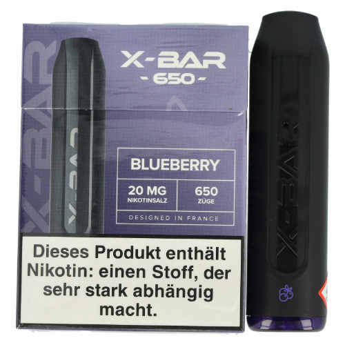 X-Bar Mini Einweg E-Zigarette Blueberry 20mg