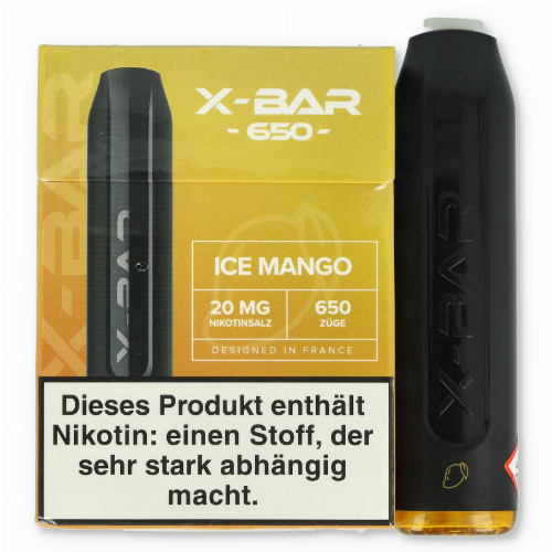 X-Bar Mini Einweg E-Zigarette Ice Mango 20mg