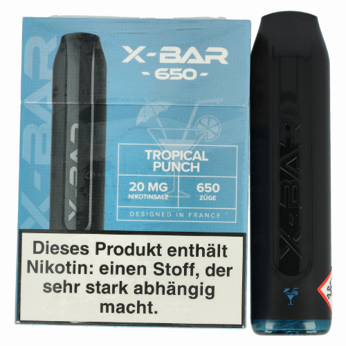 X-Bar Mini Einweg E-Zigarette Tropical Punch 20mg