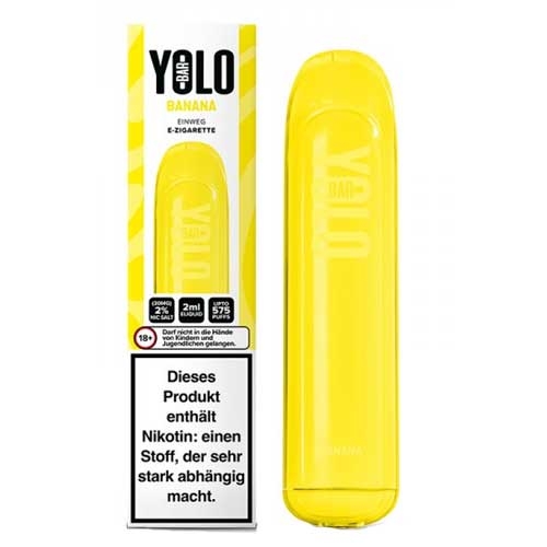 Yolo Bar 575 Einweg E-Zigarette Banana Aroma 20mg