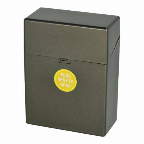 Zigarettenbox Kunststoffteilen 30er Clic Boxx braun-metallic
