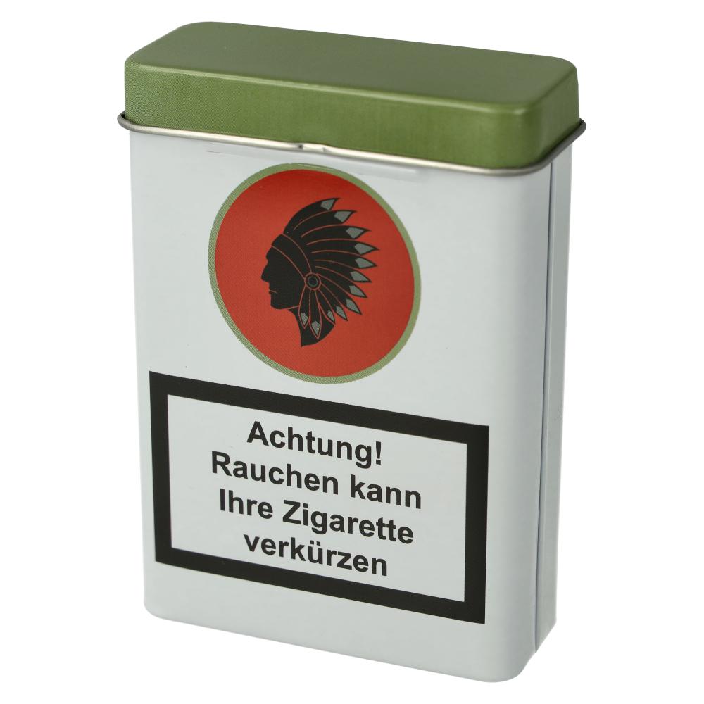 Zigarettenbox Metall Warnhinweis Nr.3 Weiß