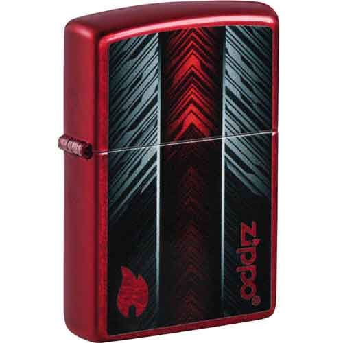 Zippo Feuerzeug Candy Apple rot color Red+Gray Design