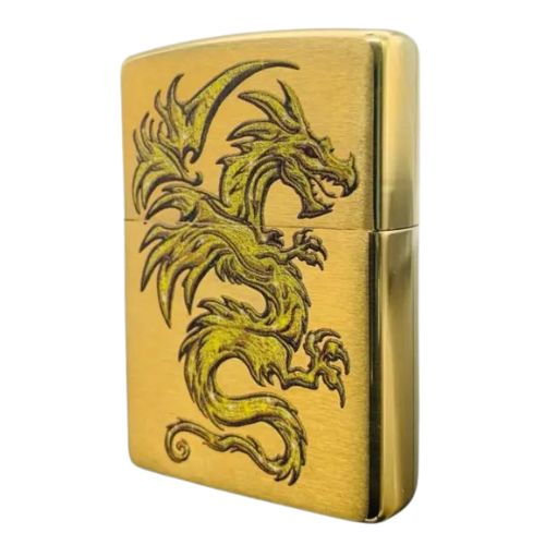 Zippo Feuerzeug Dragon Design Gold/Gelb