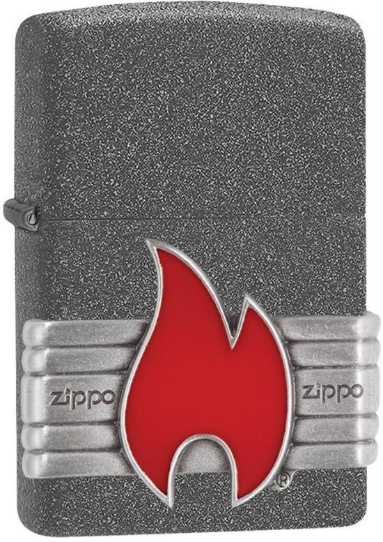 Zippo Feuerzeug Red Vintage Wrap Grau/Rot