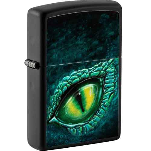 Zippo Feuerzeug schwarz 3D-Druck Dragon Eye
